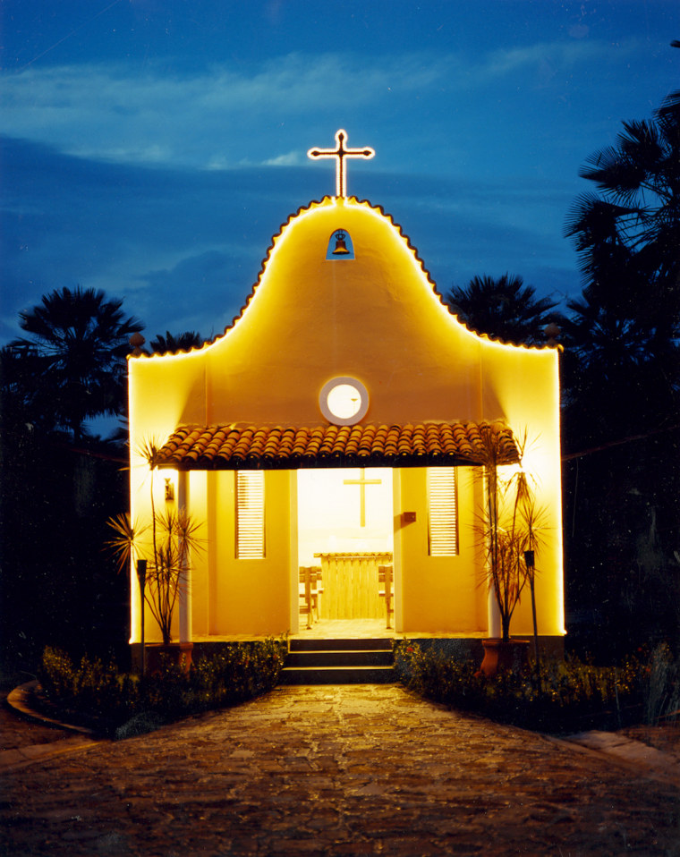 Chapel at the luxe Porto Preguicas Resort, near Barreirinhas.